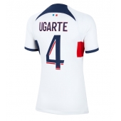 Paris Saint-Germain Manuel Ugarte #4 Udebanetrøje Dame 2023-24 Kortærmet