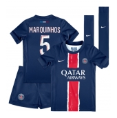 Paris Saint-Germain Marquinhos #5 Hjemmebanetrøje Børn 2024-25 Kortærmet (+ Korte bukser)