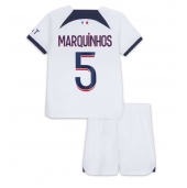 Paris Saint-Germain Marquinhos #5 Udebanetrøje Børn 2023-24 Kortærmet (+ Korte bukser)