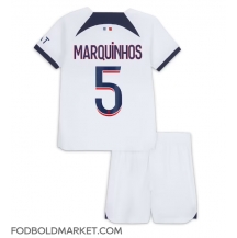 Paris Saint-Germain Marquinhos #5 Udebanetrøje Børn 2023-24 Kortærmet (+ Korte bukser)