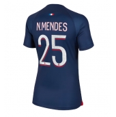 Paris Saint-Germain Nuno Mendes #25 Hjemmebanetrøje Dame 2023-24 Kortærmet