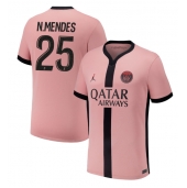 Paris Saint-Germain Nuno Mendes #25 Tredjetrøje 2024-25 Kortærmet