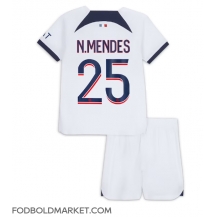 Paris Saint-Germain Nuno Mendes #25 Udebanetrøje Børn 2023-24 Kortærmet (+ Korte bukser)