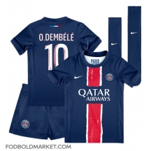 Paris Saint-Germain Ousmane Dembele #10 Hjemmebanetrøje Børn 2024-25 Kortærmet (+ Korte bukser)