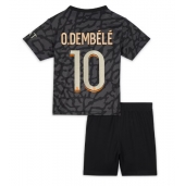 Paris Saint-Germain Ousmane Dembele #10 Tredjetrøje Børn 2023-24 Kortærmet (+ Korte bukser)