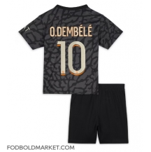 Paris Saint-Germain Ousmane Dembele #10 Tredjetrøje Børn 2023-24 Kortærmet (+ Korte bukser)