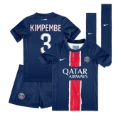 Paris Saint-Germain Presnel Kimpembe #3 Hjemmebanetrøje Børn 2024-25 Kortærmet (+ Korte bukser)