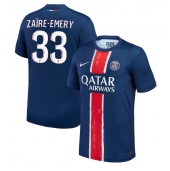 Paris Saint-Germain Warren Zaire-Emery #33 Hjemmebanetrøje 2024-25 Kortærmet