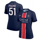 Paris Saint-Germain Willian Pacho #51 Hjemmebanetrøje Dame 2024-25 Kortærmet