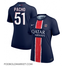 Paris Saint-Germain Willian Pacho #51 Hjemmebanetrøje Dame 2024-25 Kortærmet