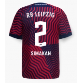 RB Leipzig Mohamed Simakan #2 Udebanetrøje 2023-24 Kortærmet