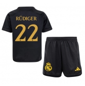 Real Madrid Antonio Rudiger #22 Tredjetrøje Børn 2023-24 Kortærmet (+ Korte bukser)