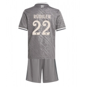 Real Madrid Antonio Rudiger #22 Tredjetrøje Børn 2024-25 Kortærmet (+ Korte bukser)