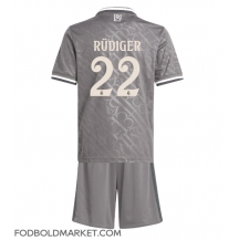 Real Madrid Antonio Rudiger #22 Tredjetrøje Børn 2024-25 Kortærmet (+ Korte bukser)