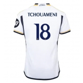 Real Madrid Aurelien Tchouameni #18 Hjemmebanetrøje 2023-24 Kortærmet