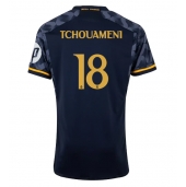 Real Madrid Aurelien Tchouameni #18 Udebanetrøje 2023-24 Kortærmet