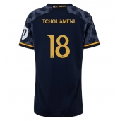 Real Madrid Aurelien Tchouameni #18 Udebanetrøje Dame 2023-24 Kortærmet