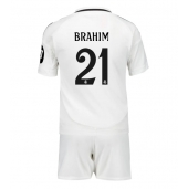 Real Madrid Brahim Diaz #21 Hjemmebanetrøje Børn 2024-25 Kortærmet (+ Korte bukser)