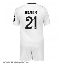 Real Madrid Brahim Diaz #21 Hjemmebanetrøje Børn 2024-25 Kortærmet (+ Korte bukser)