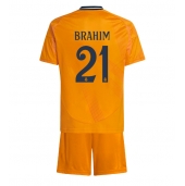 Real Madrid Brahim Diaz #21 Udebanetrøje Børn 2024-25 Kortærmet (+ Korte bukser)