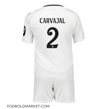 Real Madrid Daniel Carvajal #2 Hjemmebanetrøje Børn 2024-25 Kortærmet (+ Korte bukser)