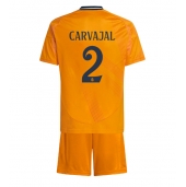 Real Madrid Daniel Carvajal #2 Udebanetrøje Børn 2024-25 Kortærmet (+ Korte bukser)