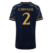 Real Madrid Daniel Carvajal #2 Udebanetrøje Dame 2023-24 Kortærmet