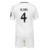 Real Madrid David Alaba #4 Hjemmebanetrøje Børn 2024-25 Kortærmet (+ Korte bukser)