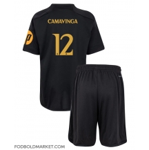 Real Madrid Eduardo Camavinga #12 Tredjetrøje Børn 2023-24 Kortærmet (+ Korte bukser)