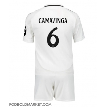 Real Madrid Eduardo Camavinga #6 Hjemmebanetrøje Børn 2024-25 Kortærmet (+ Korte bukser)