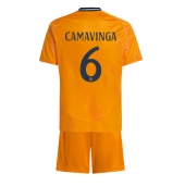 Real Madrid Eduardo Camavinga #6 Udebanetrøje Børn 2024-25 Kortærmet (+ Korte bukser)