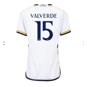 Real Madrid Federico Valverde #15 Hjemmebanetrøje Dame 2023-24 Kortærmet