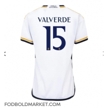 Real Madrid Federico Valverde #15 Hjemmebanetrøje Dame 2023-24 Kortærmet