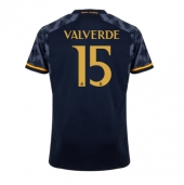 Real Madrid Federico Valverde #15 Udebanetrøje 2023-24 Kortærmet