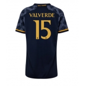 Real Madrid Federico Valverde #15 Udebanetrøje Dame 2023-24 Kortærmet