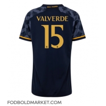 Real Madrid Federico Valverde #15 Udebanetrøje Dame 2023-24 Kortærmet