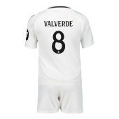 Real Madrid Federico Valverde #8 Hjemmebanetrøje Børn 2024-25 Kortærmet (+ Korte bukser)