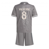 Real Madrid Federico Valverde #8 Tredjetrøje Børn 2024-25 Kortærmet (+ Korte bukser)