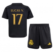 Real Madrid Lucas Vazquez #17 Tredjetrøje Børn 2023-24 Kortærmet (+ Korte bukser)