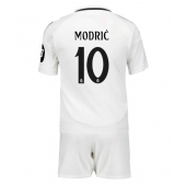 Real Madrid Luka Modric #10 Hjemmebanetrøje Børn 2024-25 Kortærmet (+ Korte bukser)