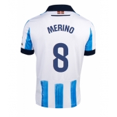 Real Sociedad Mikel Merino #8 Hjemmebanetrøje 2023-24 Kortærmet