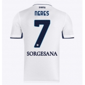 SSC Napoli David Neres #7 Udebanetrøje 2024-25 Kortærmet