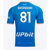 SSC Napoli Giacomo Raspadori #81 Hjemmebanetrøje 2023-24 Kortærmet