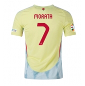 Spanien Alvaro Morata #7 Udebanetrøje EM 2024 Kortærmet