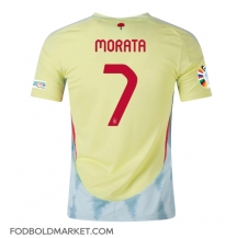 Spanien Alvaro Morata #7 Udebanetrøje EM 2024 Kortærmet