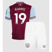 West Ham United Edson Alvarez #19 Hjemmebanetrøje Børn 2024-25 Kortærmet (+ Korte bukser)