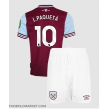 West Ham United Lucas Paqueta #10 Hjemmebanetrøje Børn 2024-25 Kortærmet (+ Korte bukser)