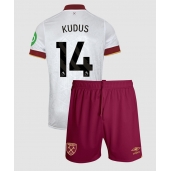 West Ham United Mohammed Kudus #14 Tredjetrøje Børn 2024-25 Kortærmet (+ Korte bukser)