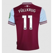 West Ham United Niclas Fullkrug #11 Hjemmebanetrøje 2024-25 Kortærmet