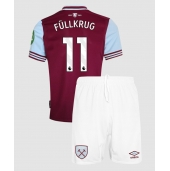 West Ham United Niclas Fullkrug #11 Hjemmebanetrøje Børn 2024-25 Kortærmet (+ Korte bukser)